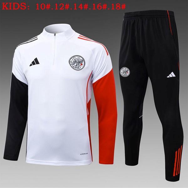 Ninos Sudadera De Training Ajax 2025-2026 Blanco 5